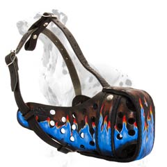 Dalmatian muzzle with cool painting