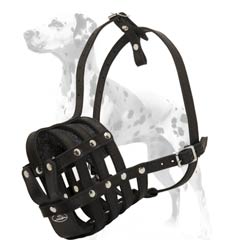 Ideal for all occasions leather dog muzzle