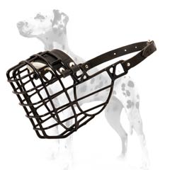 Your dog will enjoy wearing this wire muzzle