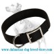 Everyday classic black nylon collar for Dalmatian
