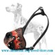 Dalmatian Leather Hand-painted in Flames Dog Muzzle