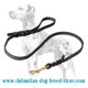 Dalmatian Leather Dog Leash with Short Braids