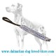 Dalmatian Puppy Training French Linen Dog Bite Tug with Handle