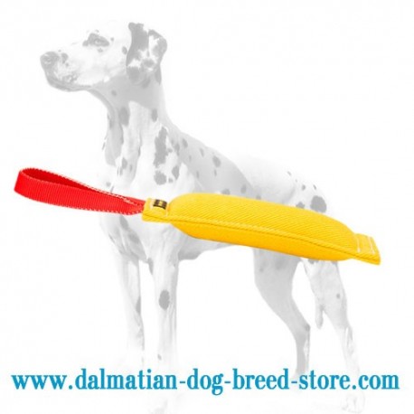 French Linen / Synthetic Dalmatian Dog Bite Tug for Bite Work