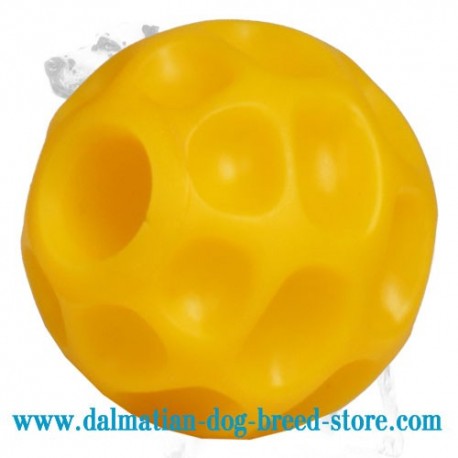 'Challenging' Dalmatian Dog Ball with Hole for Treats - SMALL