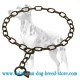 Dalmatian Dog Choke Chain Collar Made in Black