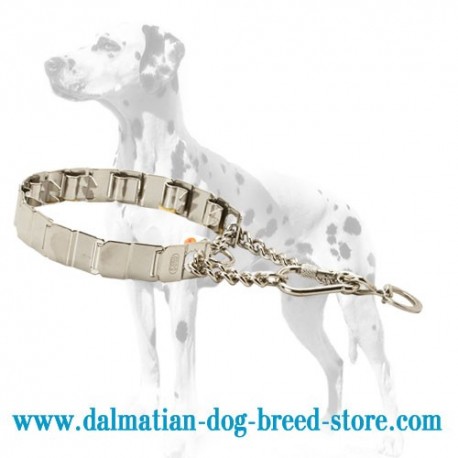 HS-Made Dalmatian Dog Stainless Steel Neck Tech Collar