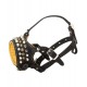 Stylish Leather Dalmatian Dog Muzzle