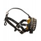 Stylish Leather Dalmatian Dog Muzzle