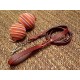 Handcrafted leather dog leash with quick release snap hook