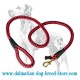 Cord Dalmatian Dog Leash 4/5 inch wide