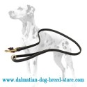 'Leather Snake' Dalmatian Dog Leash